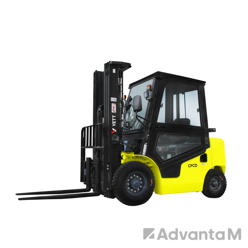 0 - Дизельный погрузчик с кабиной YETT CPCD25-WS1K2-M400-3W-K