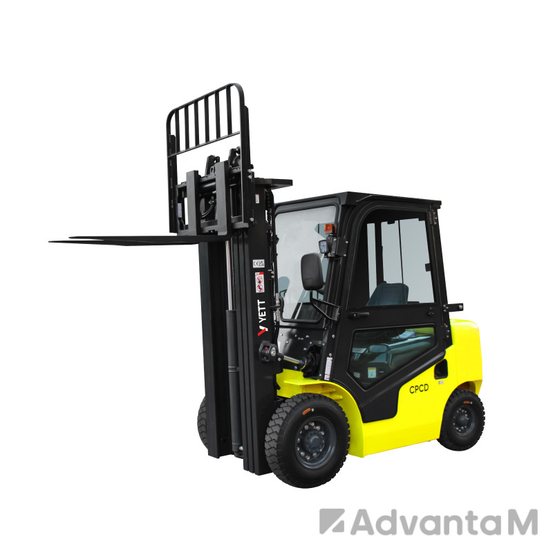 2 - Дизельный погрузчик с кабиной YETT CPCD25-WS1K2-M400-3W-K