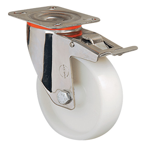 Колесо нейлоновое EM01 ZKZ 125 F (INOX)