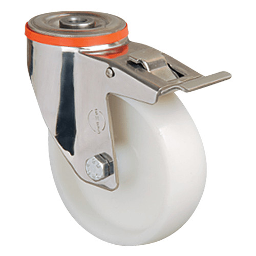 Колесо нейлоновое EM04 ZKZ 125 F (INOX)