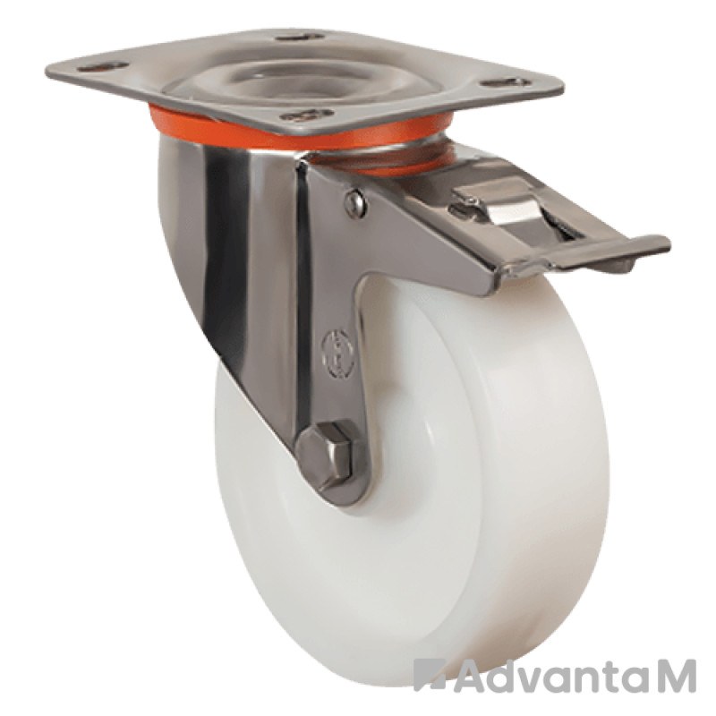Колесо большегрузное нейлоновое EZ01 HKZ 150 F (INOX)