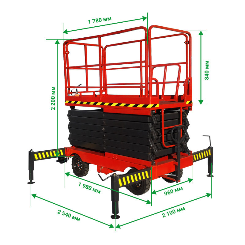 3 - Ножничный подъемник PROLIFT PF0805 (PROLIFT SJY0.5-6) AC/DC