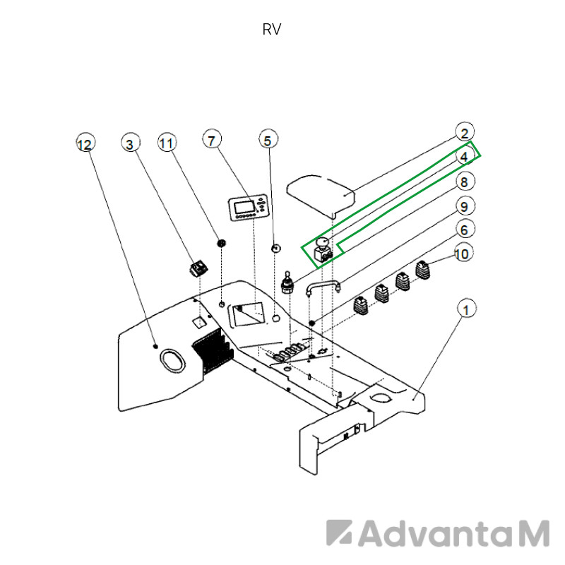 1 - Аварийный выключатель для ричтрака RV (48V) 