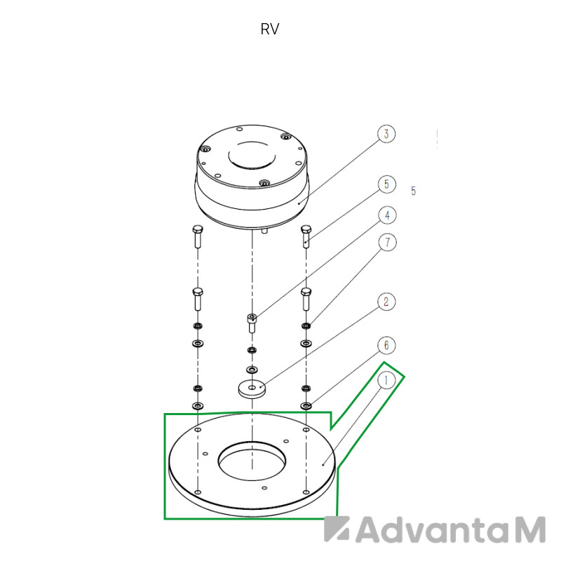 1 - Электромагнитный тормоз для ричтрака RV (24V)