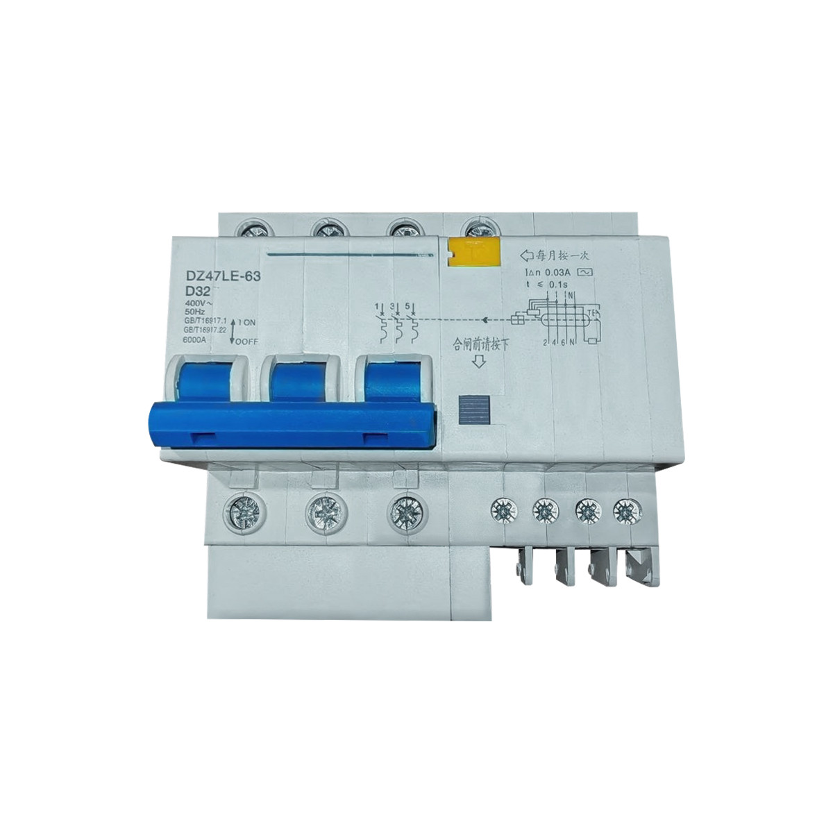 1 - Выключатель дифференциальный автоматичекий ZLP 0