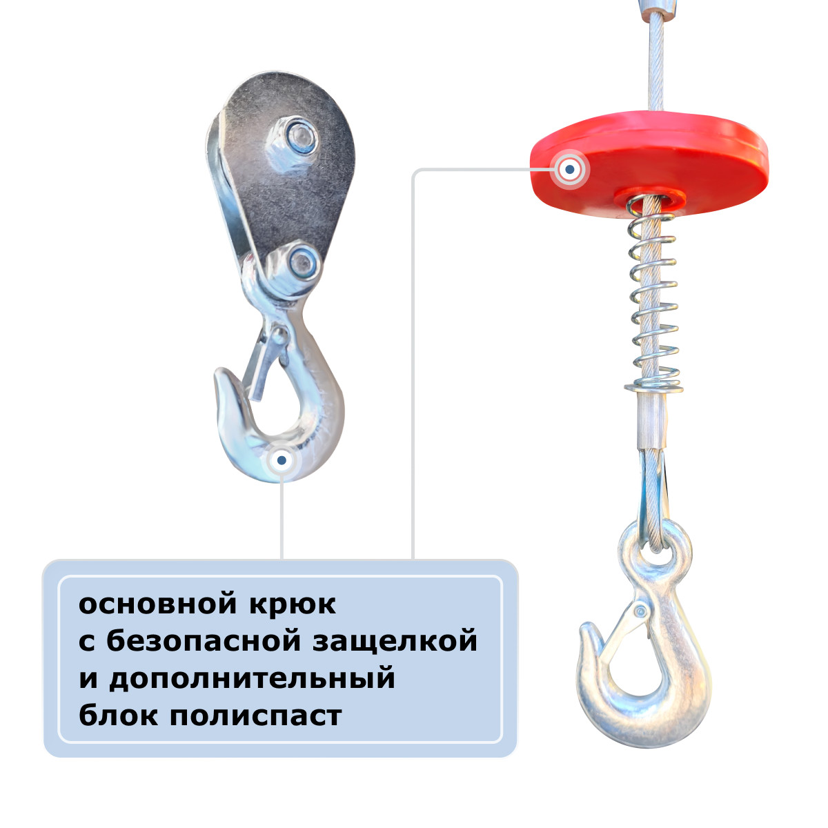 8 - Мини электрическая таль передвижная (220 В, 125/250 кг, 12/6 м) GEARSEN PA 12512