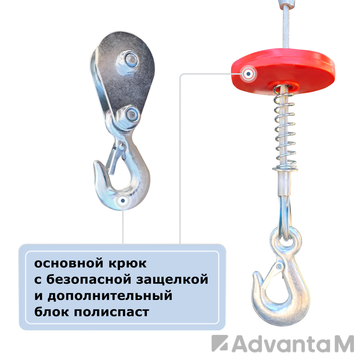 Мини электрическая таль передвижная (220 В, 125/250 кг, 12/6 м) GEARSEN PA 12512 - 8