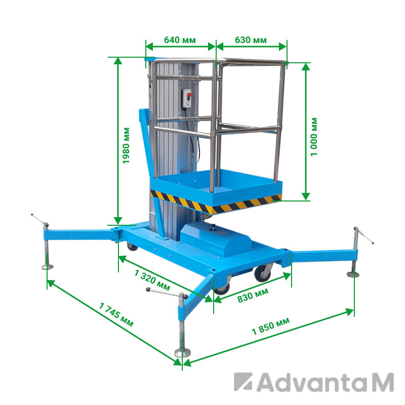 2 - Одномачтовый подъемник PROLIFT GTWY6-100 AC
