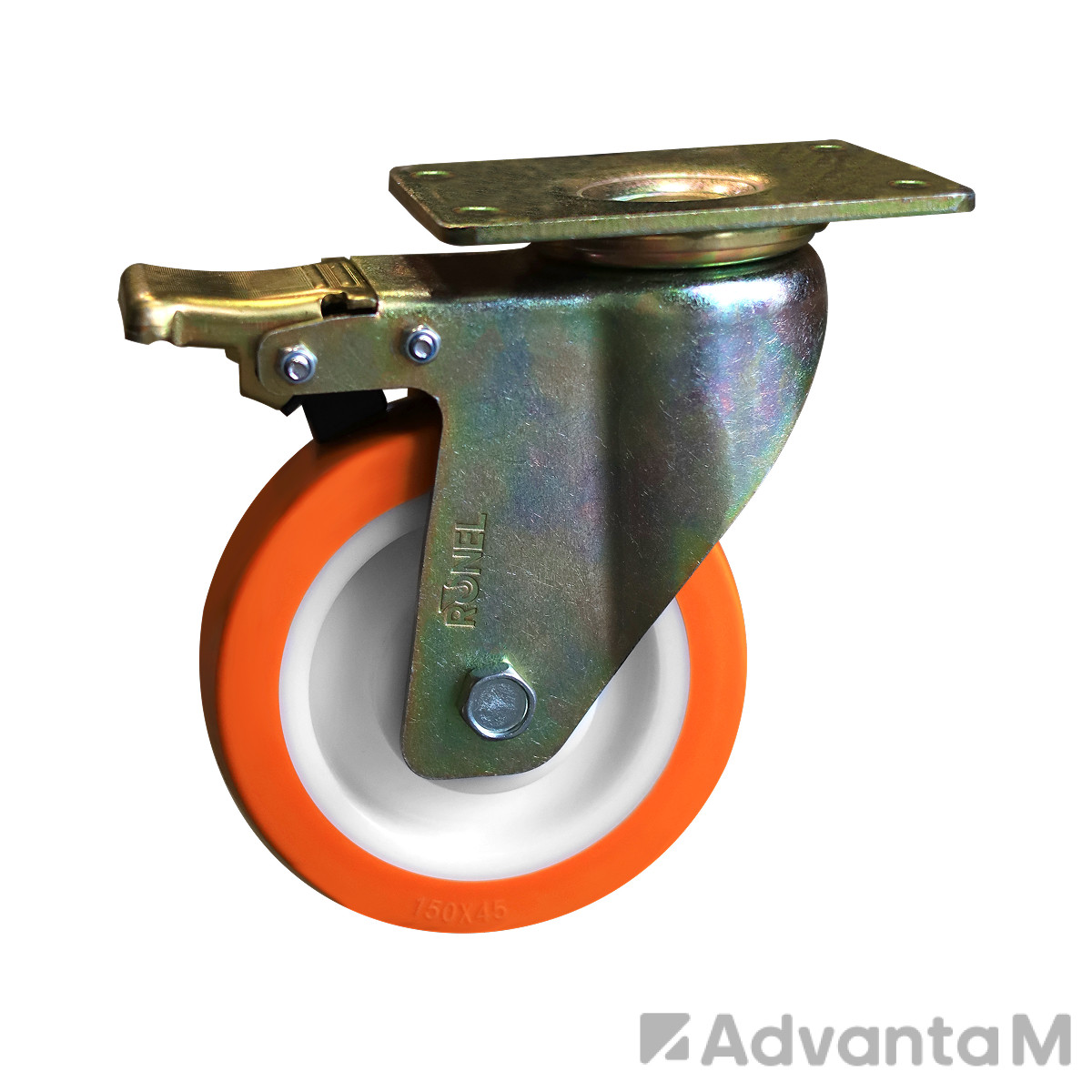 Большегрузное полиуретановое колесо RONEL RN01 NPU 80 F