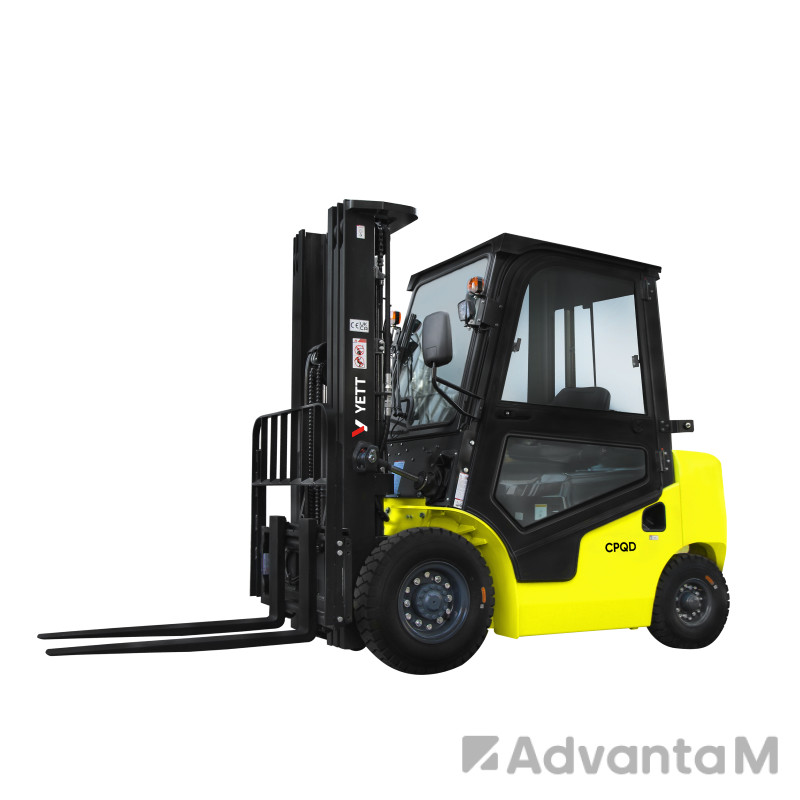 0 - Бензиновый погрузчик с кабиной YETT CPQD35-RC1K2-ZSM480-SS-K