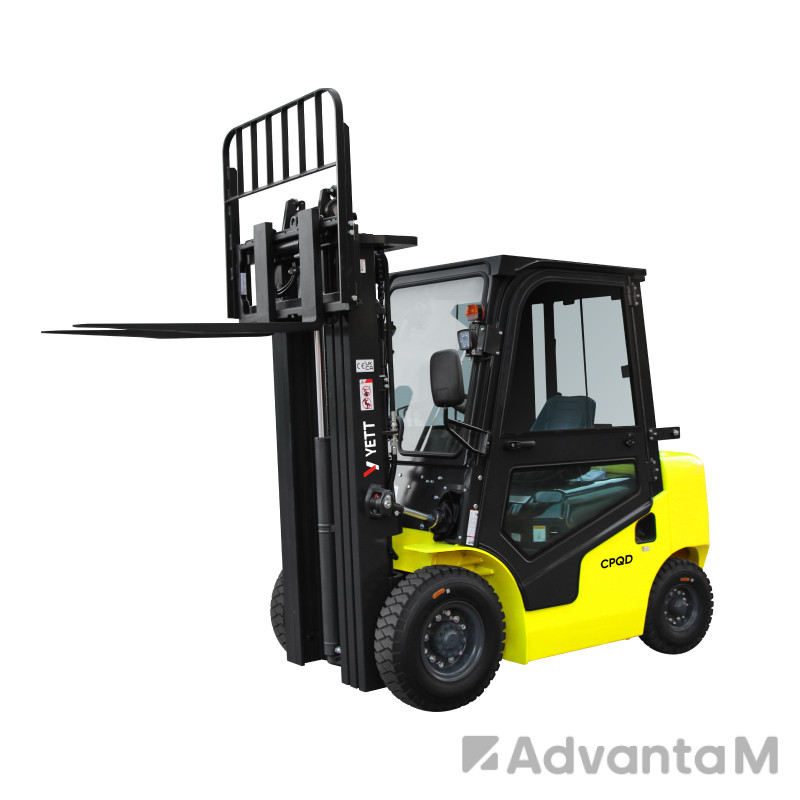 6 - Бензиновый погрузчик с кабиной YETT CPQD35-RC1K2-ZSM480-SS-K