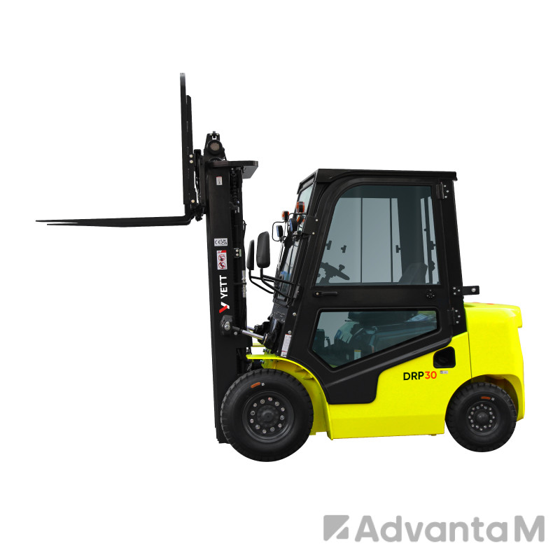 1 - Дизельный погрузчик с кабиной YETT DRP30-M1K2C-M300-3W-K