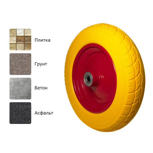 1 - Пенополиуретановое колесо PU 3000-16 S