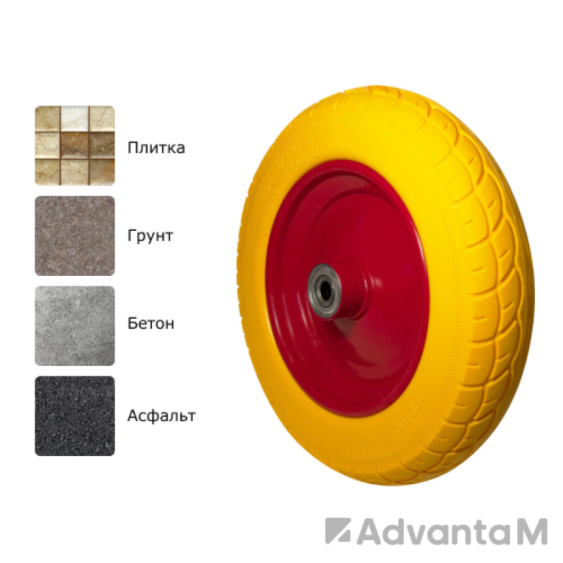 1 - Пенополиуретановое колесо PU 3000-16 S