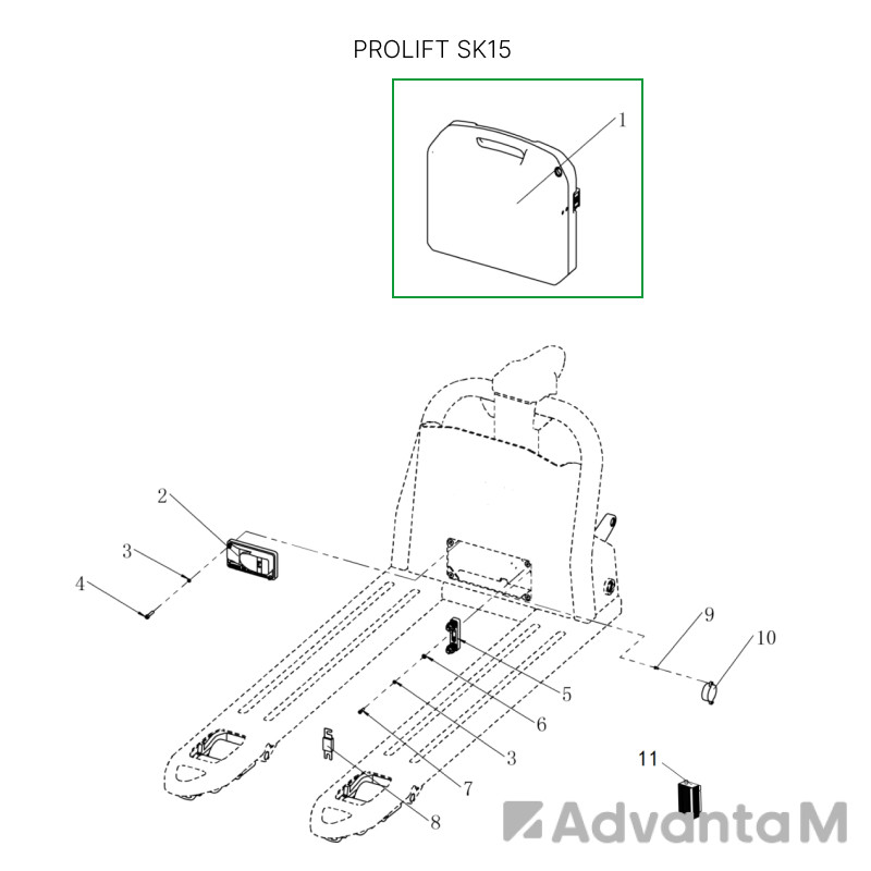 1 - Аккумуляторная батарея 48В 30Ач Li-ion для тележек SD20L 0