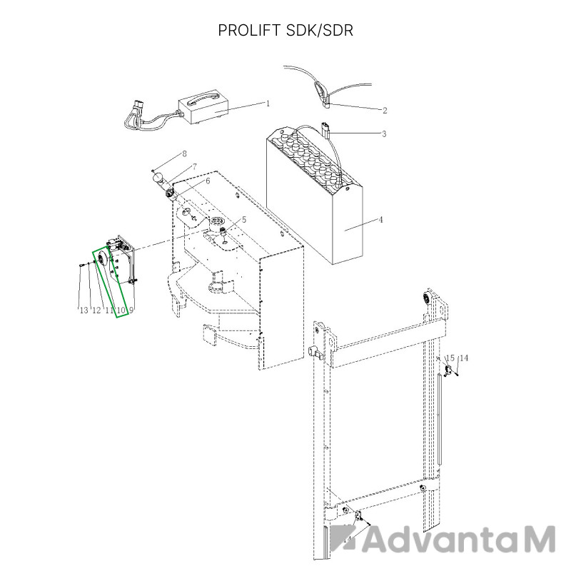 1 - Контроллер Сurtis для SDR/SDK (li-ion) 1.6-2 т 0