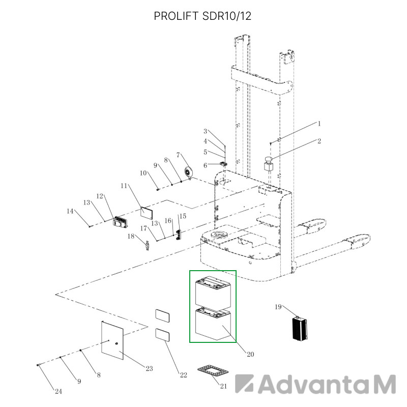 2 - Аккумуляторная батарея 24В 50 Ач Li-ion 0