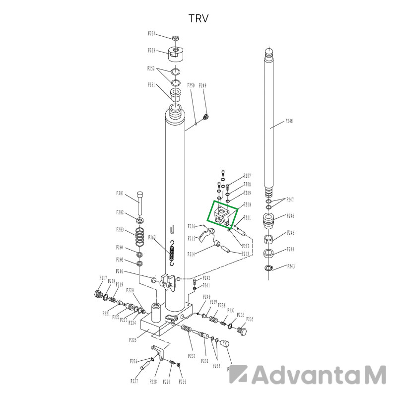 1 - Кронштейн ручки для TRV
