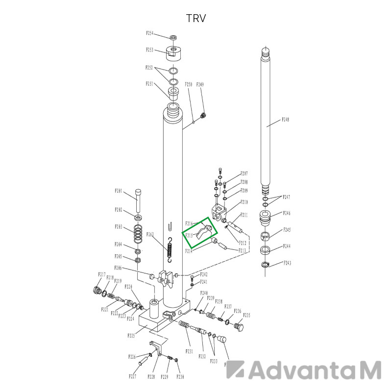 1 - Педаль подъема для TRV 