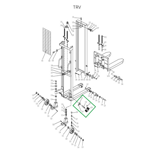 2 - Тормозной механизм в сборе для TRV 
