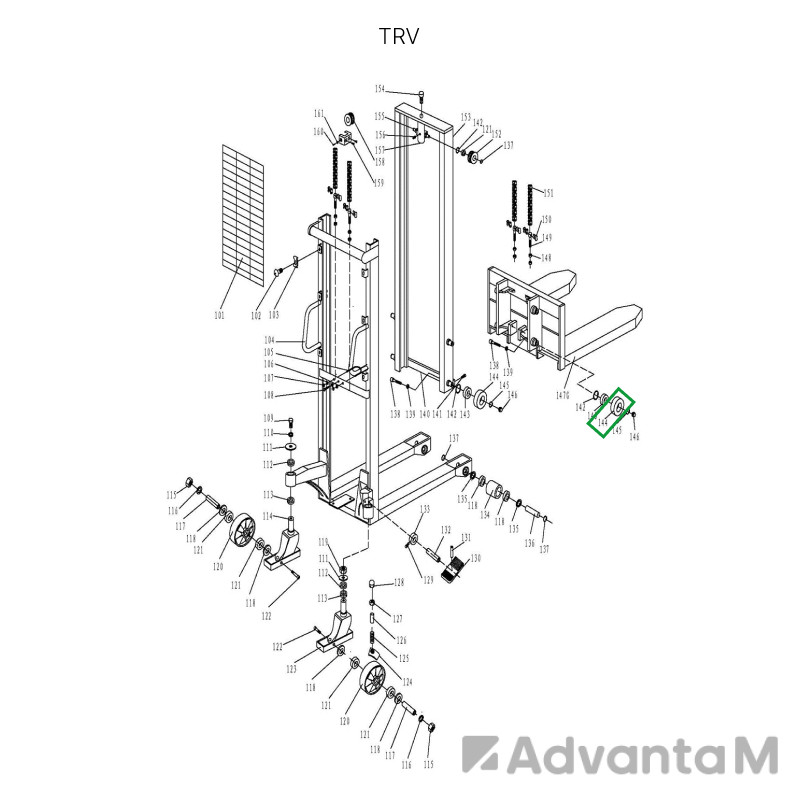 2 - Ролик каретки для TRV
