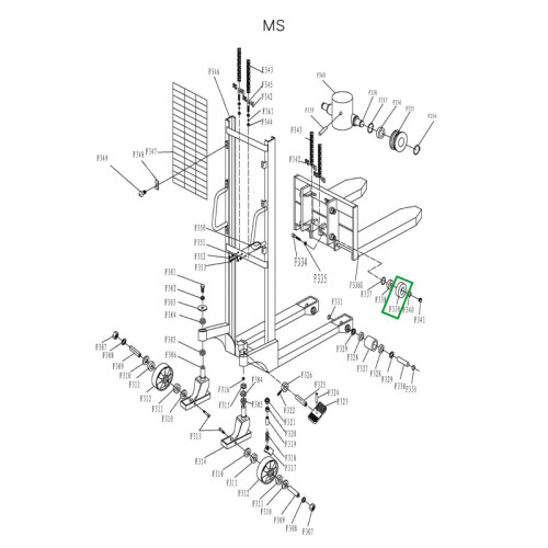 1 - Ролик каретки для MS1516 