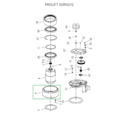 1 - Ведущее колесо для штабелеров SDR 1-1,2 т, SD15, SD15L, SK15 0
