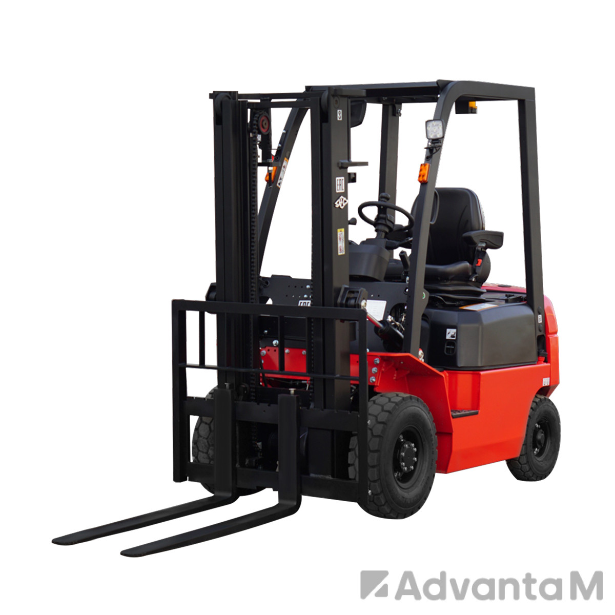 Дизельный вилочный погрузчик с тремя линиями гидравлики и свободным подъемом вил HANGCHA CPCD20 AG2 ZSM480-3W-SS - 1