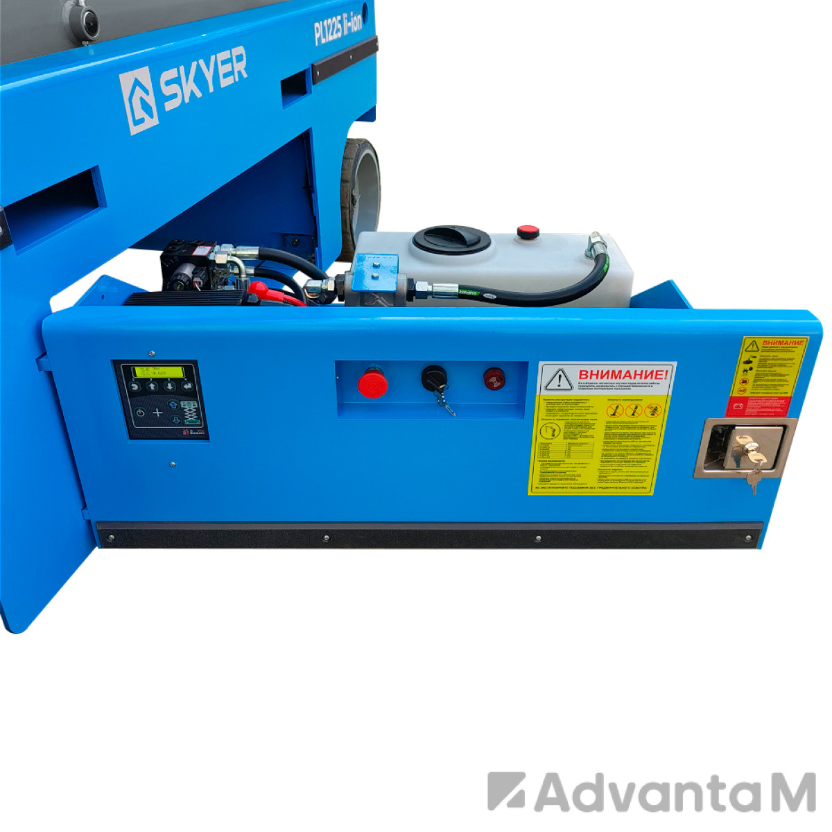 Самоходный ножничный подъемник с выдвижной платформой SKYER PL1425 li-ion - 4