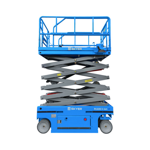 0 - Самоходный ножничный подъемник с выдвижной платформой SKYER PL1425 li-ion