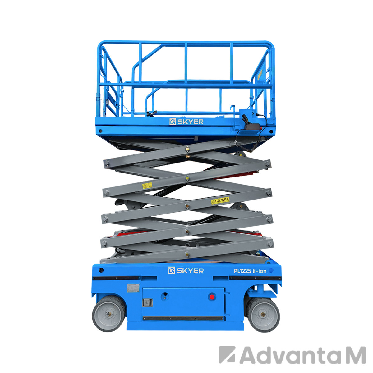 Самоходный ножничный подъемник с выдвижной платформой SKYER PL1425 li-ion